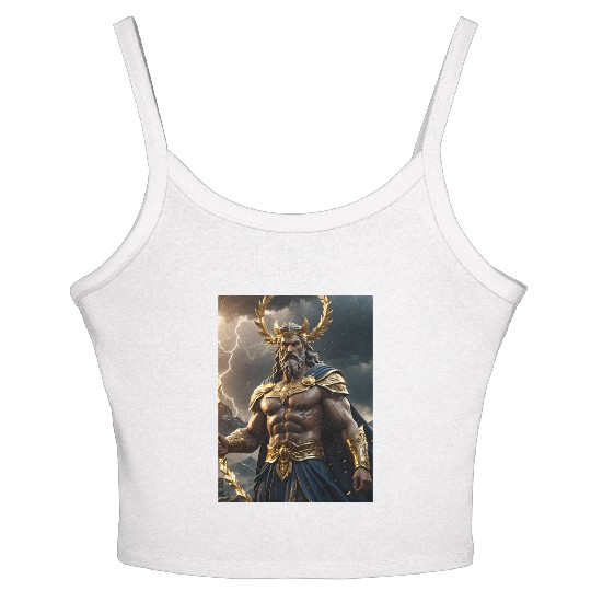 Zeus Jupiter Roman Greek God Women's Spaghetti Strap Tank Top