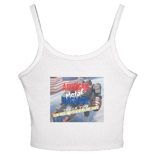 Elon Musk and Polaris Dawn crew A.M.M. 9-12 Women's Spaghetti Strap Tank Top