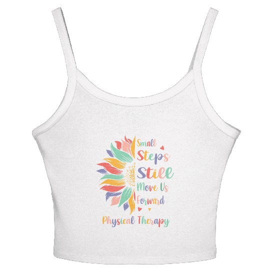 Small Steps Still Move Us Forward Physical Therapy Women's Spaghetti Strap Tank Top