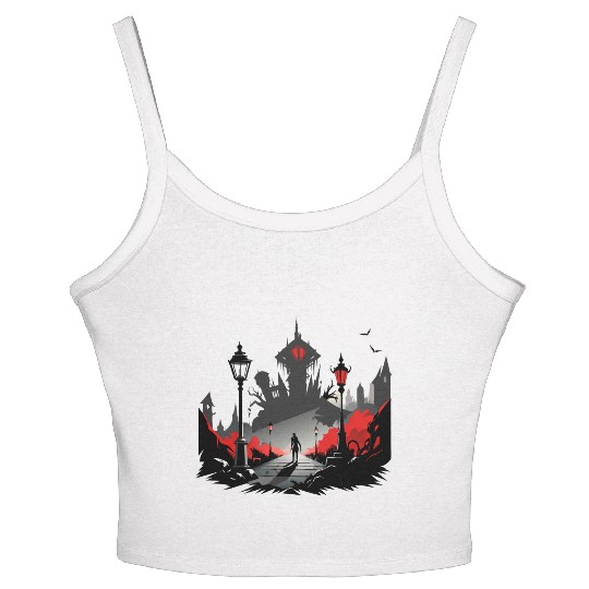 Ghost town Women's Spaghetti Strap Tank Top