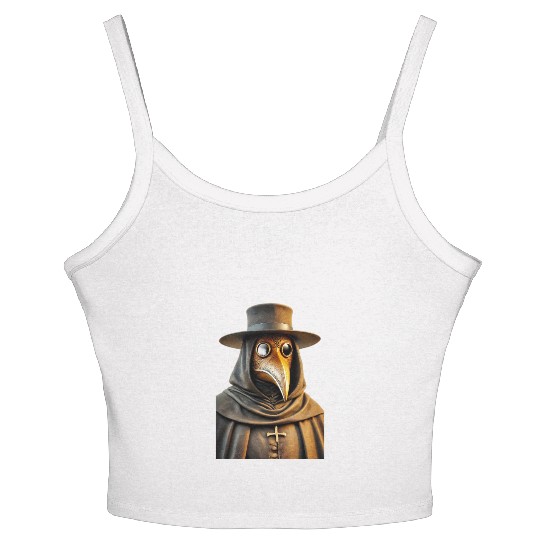 Golden Plague Doctor Women's Spaghetti Strap Tank Top