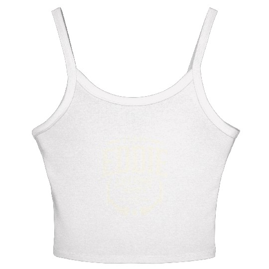 Team Eddie Lifetime Member Funny Name Eddie Women's Spaghetti Strap Tank Top