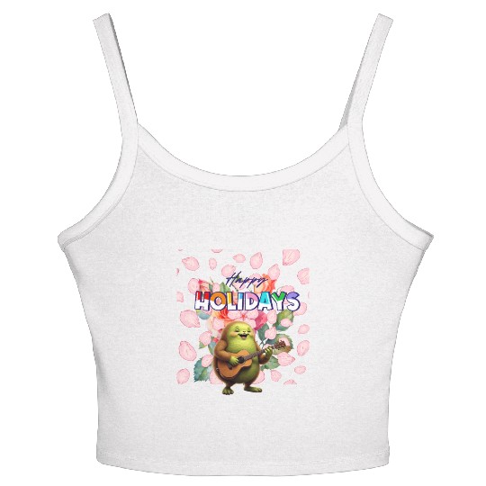 Happy holidays Women's Spaghetti Strap Tank Top