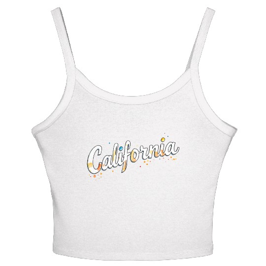California Golden State gift Women's Spaghetti Strap Tank Top