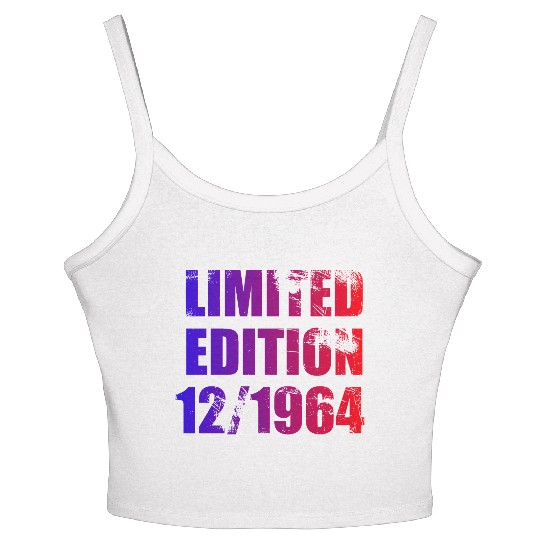 60th birthday Limited Edition 12/1964 Women's Spaghetti Strap Tank Top