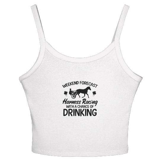 Harness-Racing Trotting-horse Weekend Women's Spaghetti Strap Tank Top