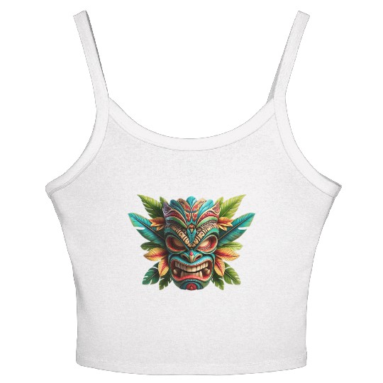 Tropical Tiki Warrior Women's Spaghetti Strap Tank Top