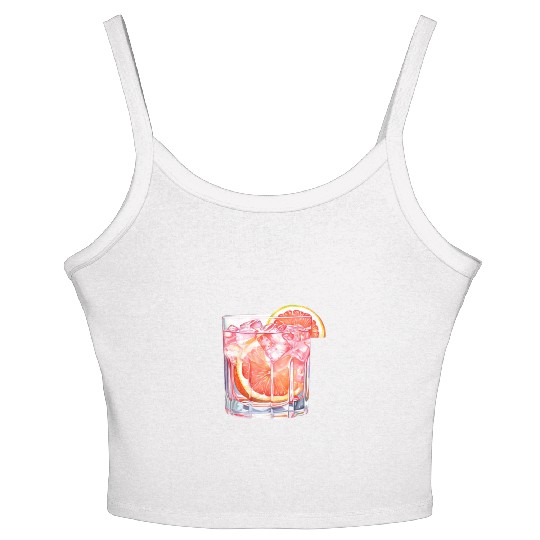 Grapefruit Citrus Cocktail Women's Spaghetti Strap Tank Top