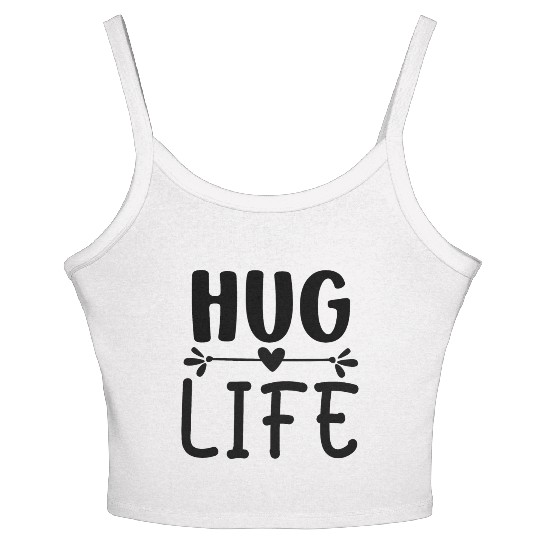 Hug life Heart Women's Spaghetti Strap Tank Top