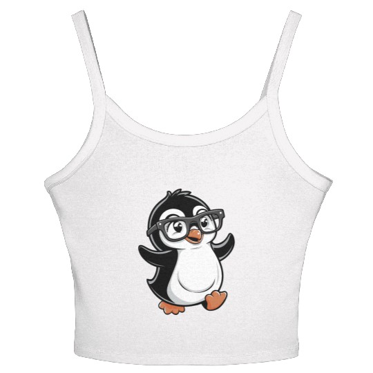 Funny Penguin , Cute Penguin , Penguin Lovers Women's Spaghetti Strap Tank Top