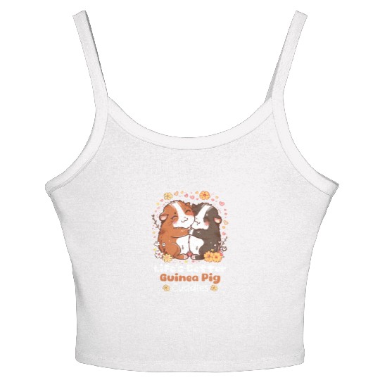 Guinea Pig Life’s Better With Guinea Pig Cuddles Women's Spaghetti Strap Tank Top