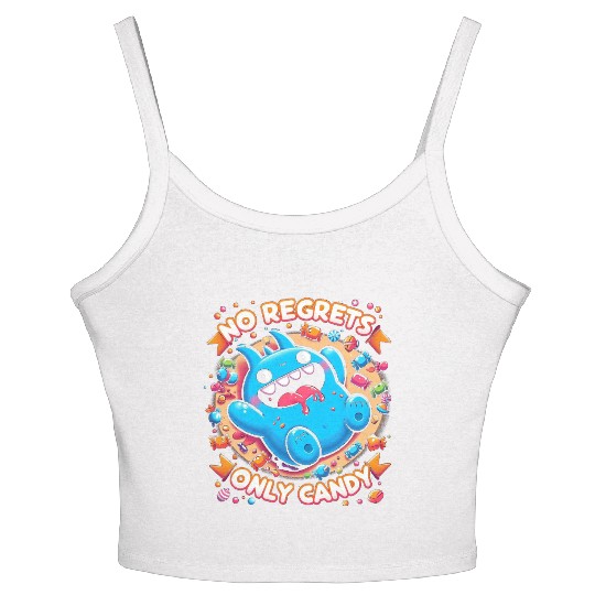 Stitch Halloween Disneyland No Regrets Only Candy Women's Spaghetti Strap Tank Top