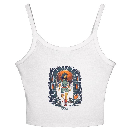 Explore the Dungeon with Dora Women's Spaghetti Strap Tank Top