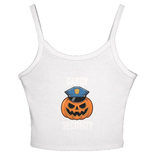 Candy Security Halloween Women's Spaghetti Strap Tank Top