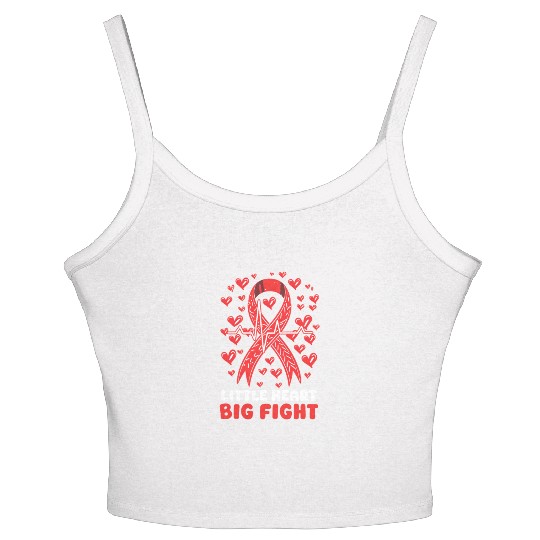CHD Awareness Little Heart, Big Fight Women's Spaghetti Strap Tank Top