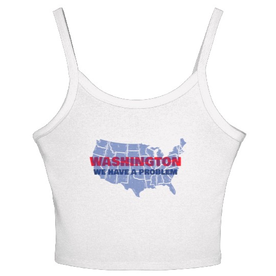 Washington We Have A Problem Women's Spaghetti Strap Tank Top