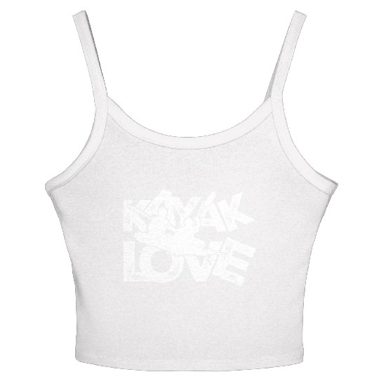 kayak love Women's Spaghetti Strap Tank Top