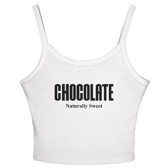 Chocolate Natural Sweet Women's Spaghetti Strap Tank Top