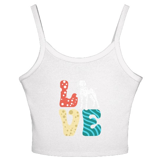 I Love My German Shorthaired Pointer Women's Spaghetti Strap Tank Top
