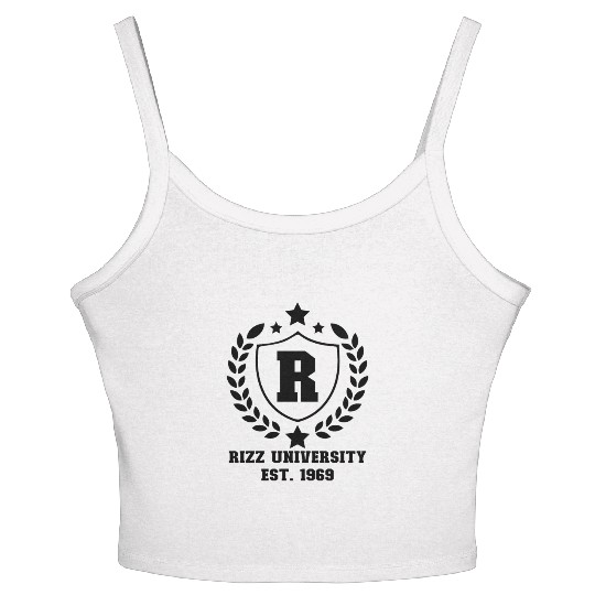 Rizz University Est. 1969 Rizz Academy Rizzlerrizz Women's Spaghetti Strap Tank Top