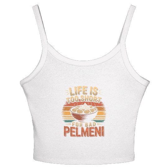 Pelmeni Dumpling Russian Comfort Food Women's Spaghetti Strap Tank Top