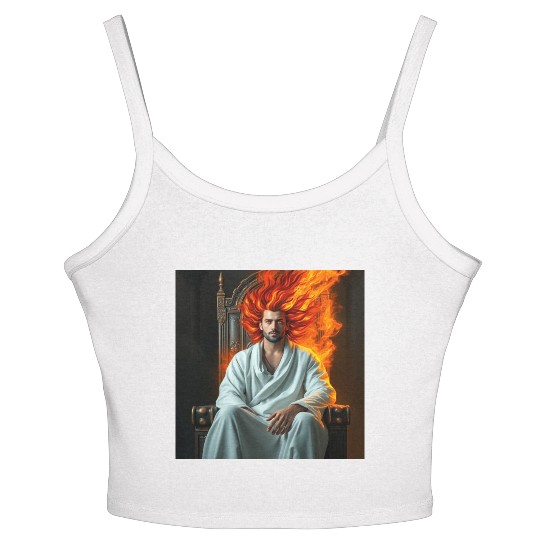 God of fire Women's Spaghetti Strap Tank Top