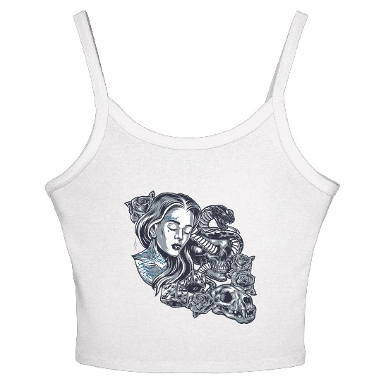 Blessed Chicano Vintage Street Art Graphic Women's Spaghetti Strap Tank Top