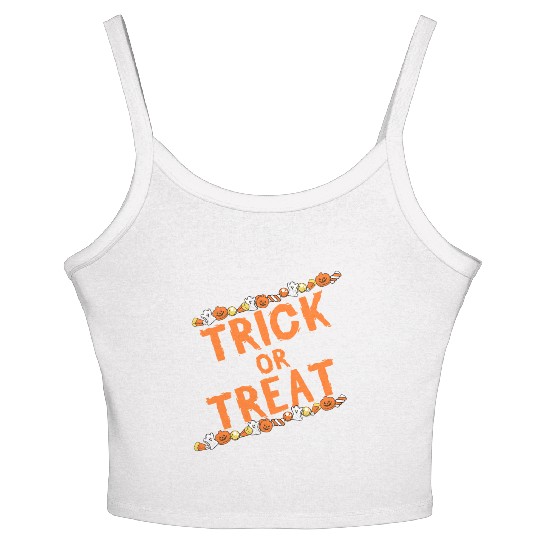 Trick or Treat Tees Women's Spaghetti Strap Tank Top| halloween