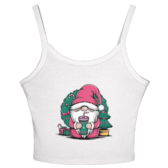 santa claus Women's Spaghetti Strap Tank Top