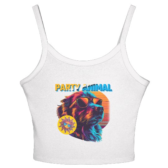 Party Animal Vintage Women's Spaghetti Strap Tank Top