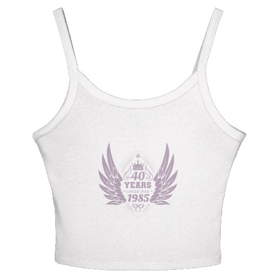 Unique since 1985 40th Birthday Women's Spaghetti Strap Tank Top