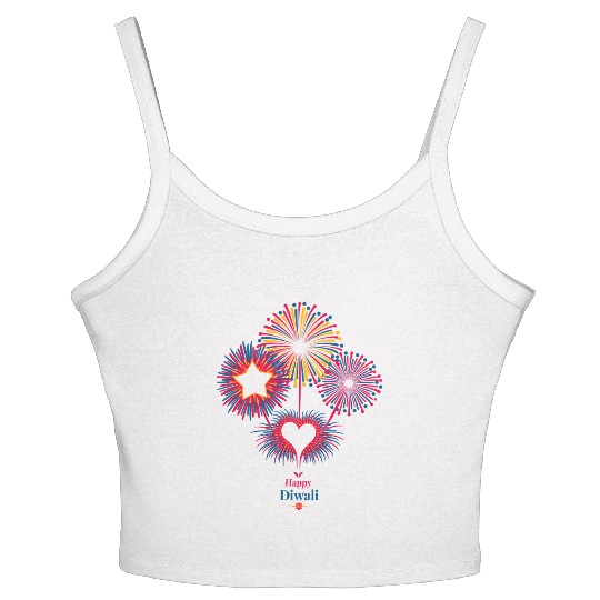 Fireworks for Diwali Celebration Women's Spaghetti Strap Tank Top