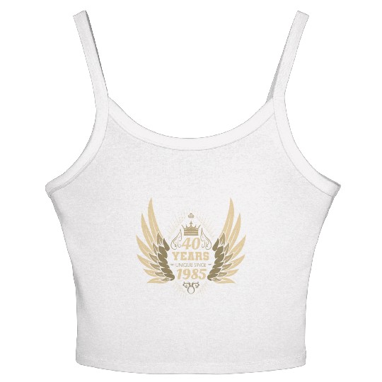 Unique since 1985 40th Birthday Women's Spaghetti Strap Tank Top
