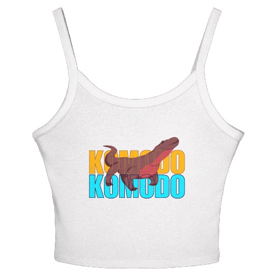 Fierce Komodo Dragon Women's Spaghetti Strap Tank Top
