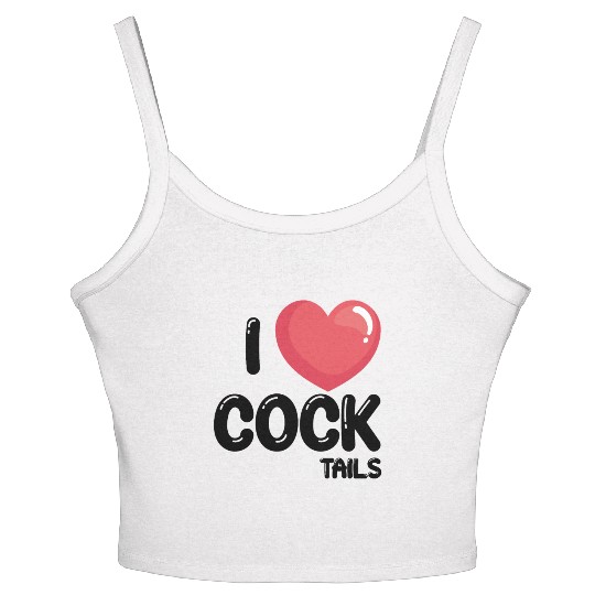Funny I Love Cocktails 1 Women's Spaghetti Strap Tank Top