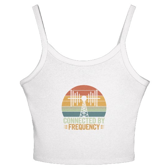 Amateur Radio Operator Ham Radio Connected By Women's Spaghetti Strap Tank Top