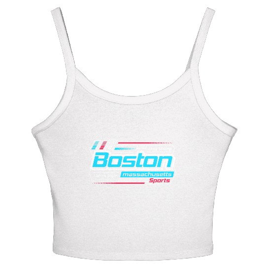 Stay Strong Boston Massachusetts Design Modern Women's Spaghetti Strap Tank Top