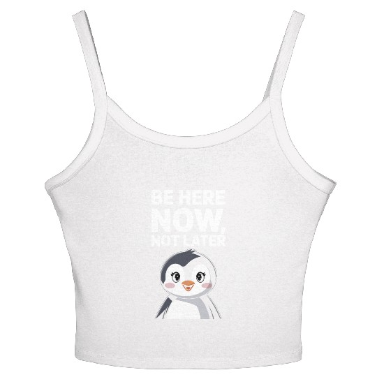 Mindfulness: Be Here Now, Not Later Women's Spaghetti Strap Tank Top
