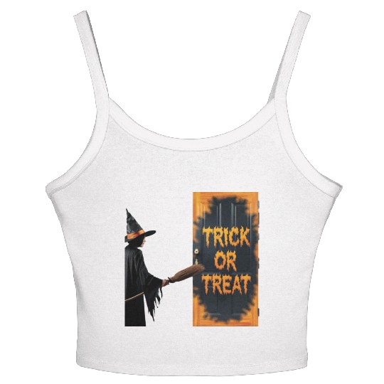 Witching Hour: Trick or Treat Women's Spaghetti Strap Tank Top