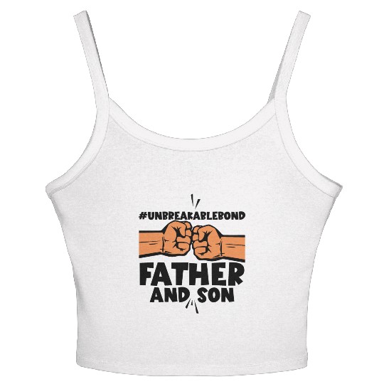 Father Son Unbreakable 3 Women's Spaghetti Strap Tank Top