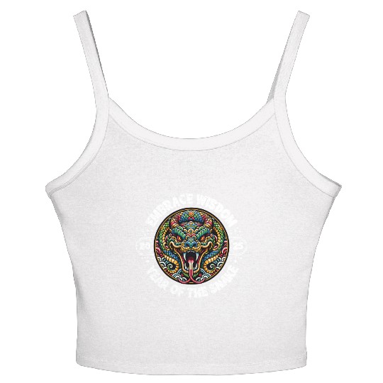 Embrace Wisdom 2025 Year of the Snake Women's Spaghetti Strap Tank Top