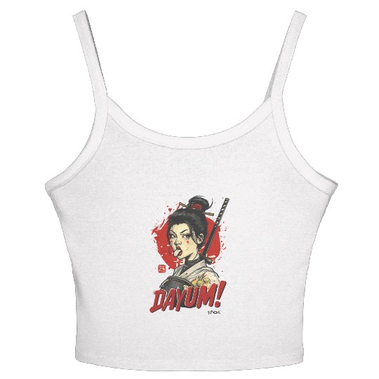 Samurai Geisha Warrior Women's Spaghetti Strap Tank Top