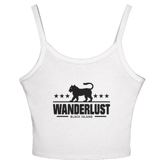 Wanderlust, Lion Women's Spaghetti Strap Tank Top