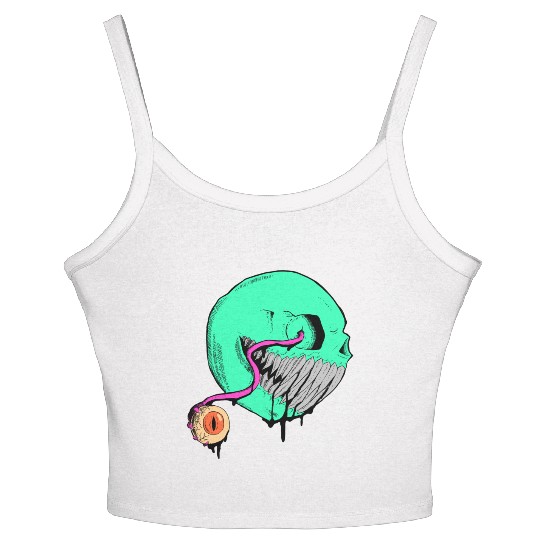 Cringe Zombie Pac Man Women's Spaghetti Strap Tank Top
