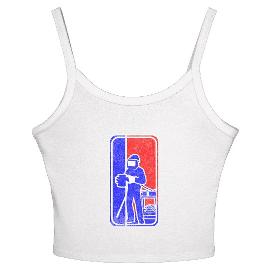 Major League Welder Sticker – Iconic Welder Life D Women's Spaghetti Strap Tank Top