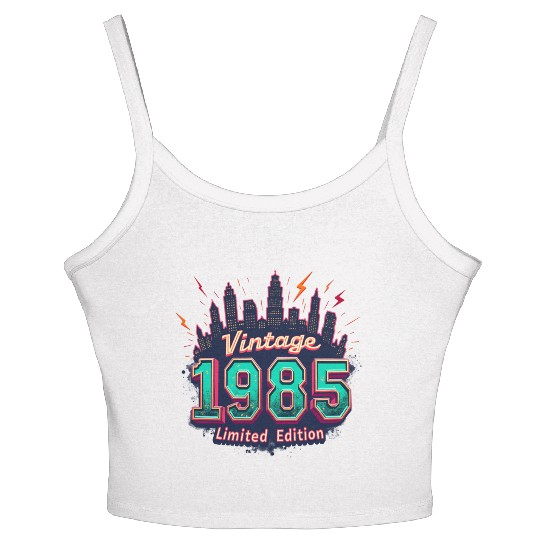 vintage 1985 limited edition Women's Spaghetti Strap Tank Top