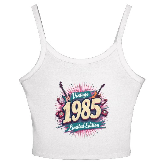 vintage 1985 limited edition Women's Spaghetti Strap Tank Top