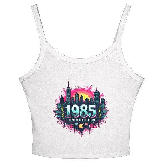 vintage 1985 limited edition Women's Spaghetti Strap Tank Top