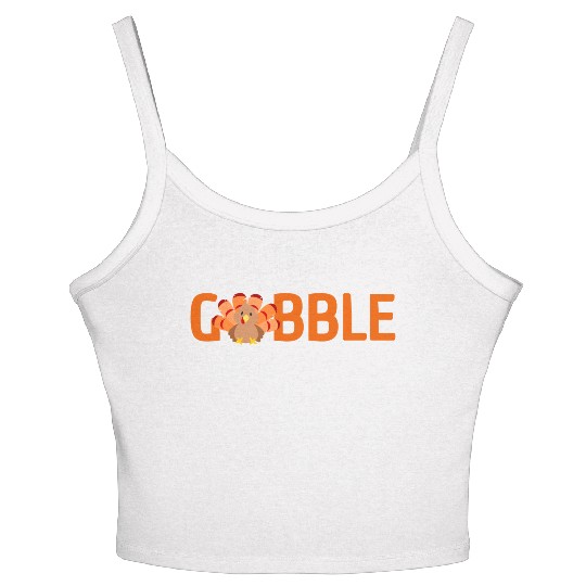 GOBBLE TURKEY PODIATRIST FUNNY THANKSGIVING Women's Spaghetti Strap Tank Top