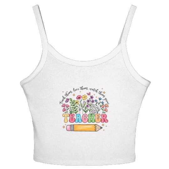 Teacher Wildflowers Women's Spaghetti Strap Tank Top